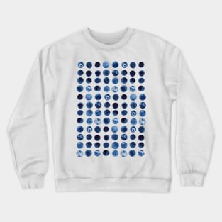 Watercolor Circles Pattern Crewneck Sweatshirt